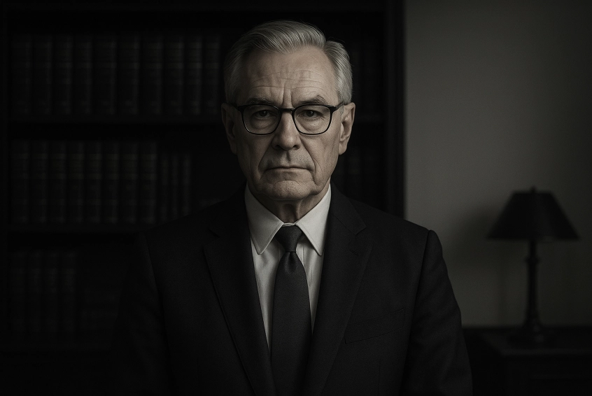 Portrait of Stephen C. Harris, attorney in office